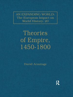 cover image of Theories of Empire, 1450–1800